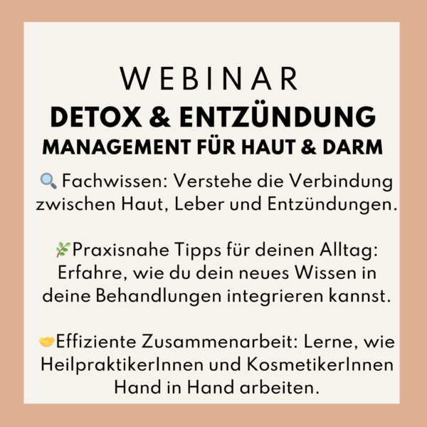 Webinar: Detox und Entzündungsmanagement für Haut & Darm – Bild 2